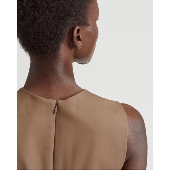 NWT EVERLANE The Structured Jumpsuit Toasted Coconut Tan Camel Size 4 - Picture 5 of 12